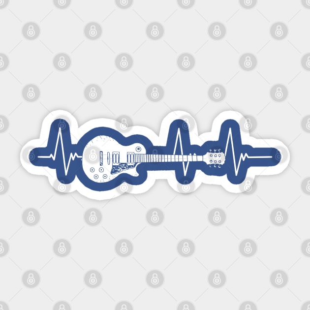 Guitar Hearbeat Sticker by Throbpeg